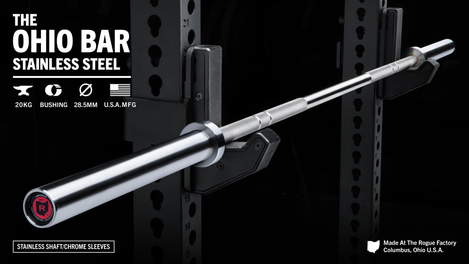 The Ohio Bar Stainless Steel Rogue Fitness